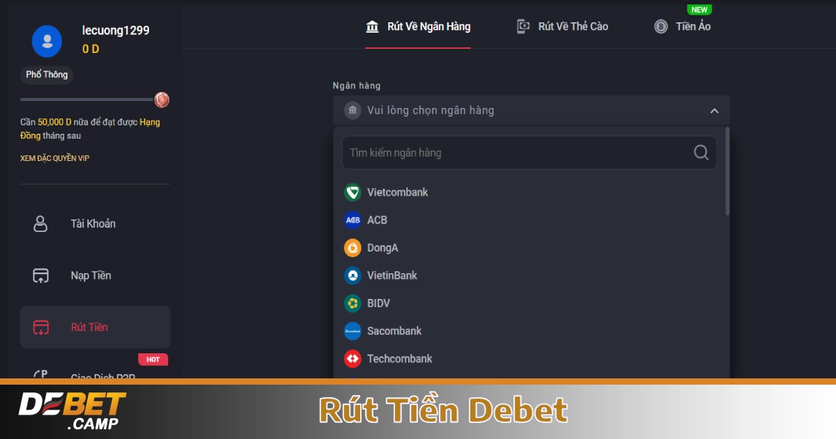 Rút Tiền Debet – Cách Đổi Thưởng Cực Đơn Giản & Nhanh Gọn 3 Cách Rút Tiền Debet Đơn Giản Trong 3 Bước